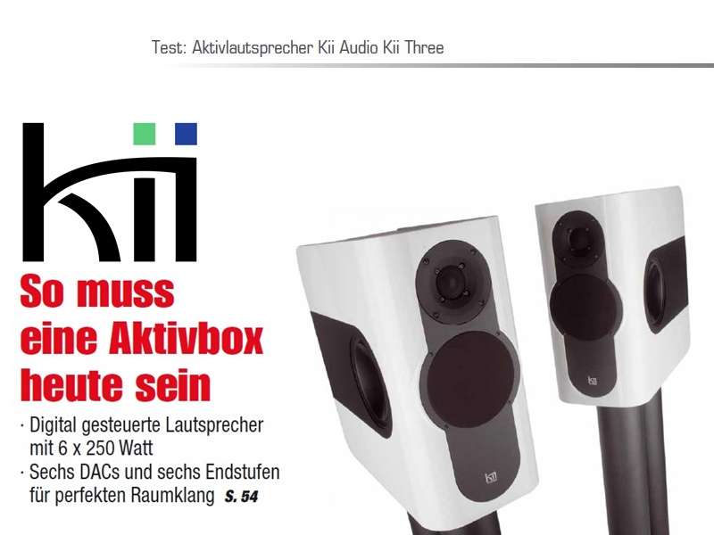 Kii THREE Aktivlautsprecher Testbericht HiFi Einsnull