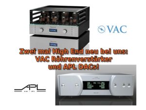 VAC Verstärker, APL Hi-Fi neu im Programm