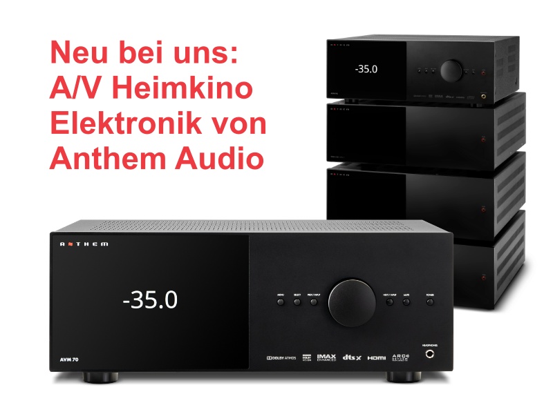 Feinste Heimkino-Komponenten von Anthem Audio aus Kanada sind eingetroffen!