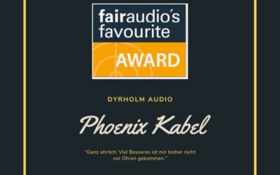 Dyrholm Audio Phoenix Kabel – fairaudio favourite!